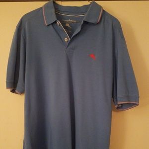Tommy Bahama - Mens Medium Baby Blue Polo